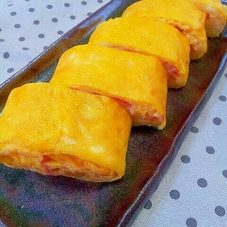 ✿かにかまと粉チーズの卵焼き❤